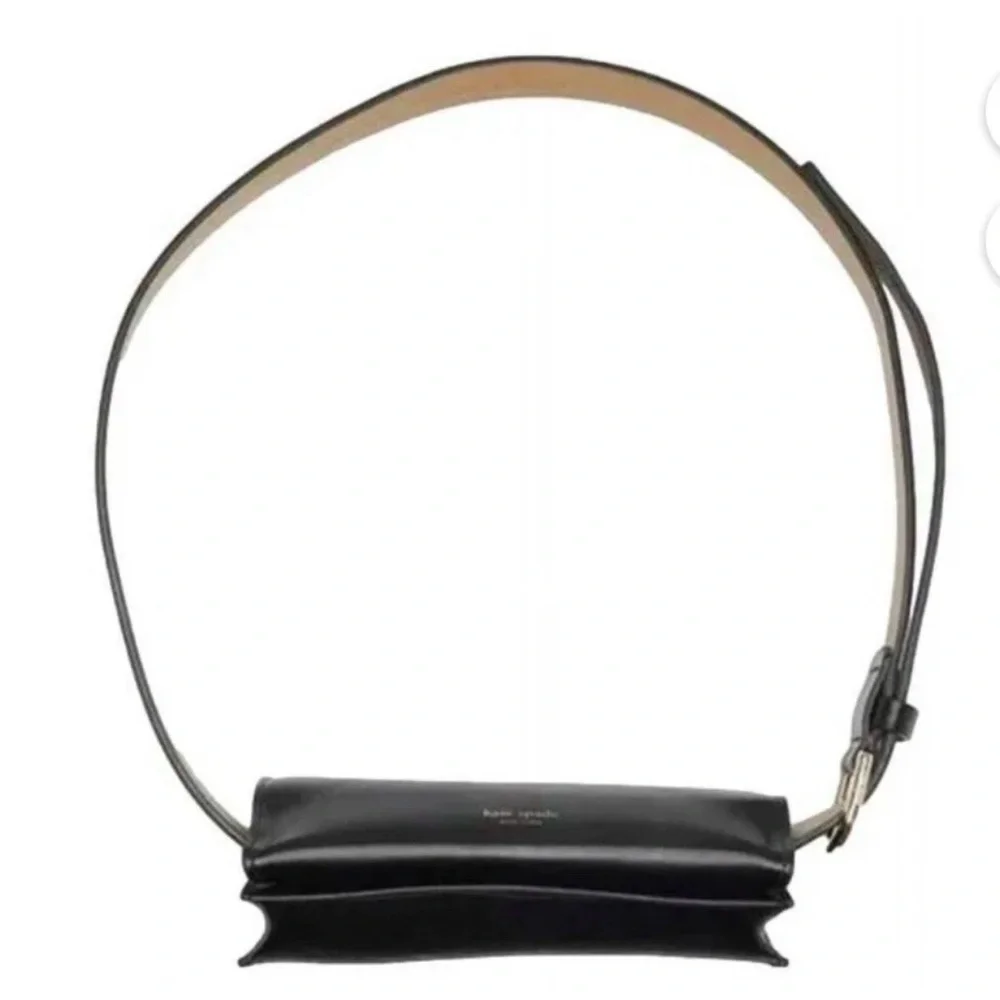 Kate Spade New York Black Adjustable Belt Bag Bow Detail NWT - Picture 3 of 11